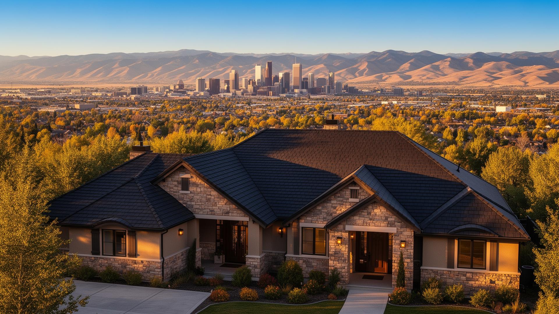 Beautiful Idaho home roofline
